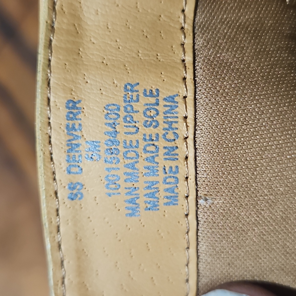Sun & Stone Tan Leather Ankle Boots. Sz 5m. Nwt - Picture 6 of 6